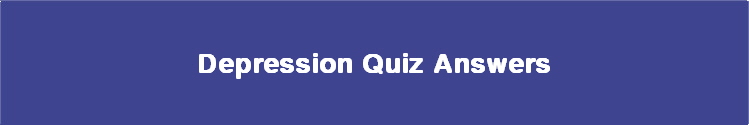  Depression Quiz Answers 